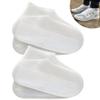 LSDWL Waterproof Shoe Covers & Rain Ponchos Set - 2 Pairs Reusable Non-Slip Silicone Shoe Covers,2 Extra Long EVA Rain Jackets with Hood & Drawstring for Men & Women - Perfect for Outdoor Activities view 2