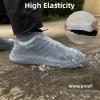 LSDWL Waterproof Shoe Covers & Rain Ponchos Set - 2 Pairs Reusable Non-Slip Silicone Shoe Covers,2 Extra Long EVA Rain Jackets with Hood & Drawstring for Men & Women - Perfect for Outdoor Activities view 4