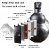 Gourd Water Bottle Retro Sports 316 Stainless Steel 500ml Insulation Cup for Outdoor Travel Cycling and Indoor Daily view 3