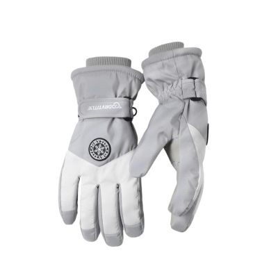 RSPGMKIX Ski Gloves for Men and Women, Winter Warm and Velvet Thickened Anti-Slip Touch Screen Anti-Wind and Water-Resistant Gloves(G)