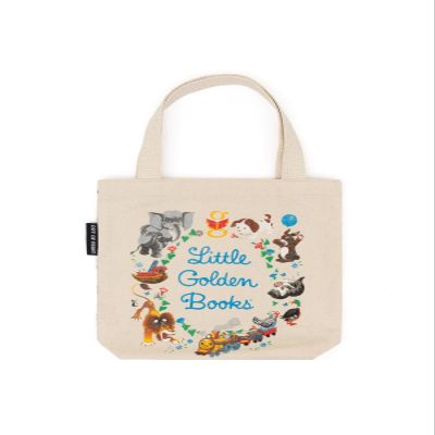 Out of Print Little Golden Books Mini Tote Bag with Inner Pocket - Small Tote Bag for Book Lovers and Kids