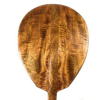 Tikimaster Blonde Curly Mango Canoe Paddle 60 inches - Made in Hawaii | #KOA7474
