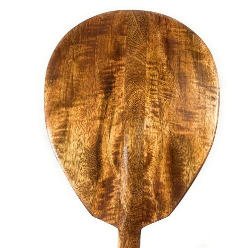 Tikimaster Blonde Curly Mango Canoe Paddle 60 inches - Made in Hawaii | #KOA7474
