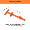 4 Pcs Hunting Butt Out Tool - Portable Hunting Accessories,Deer Butt Out Tool,Deer Field Dressing Kit,Field Dressing Knife,Deer Hunting Accessories for Deer Large Animal Livestock Anal Cleaning view 3
