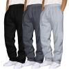 Mens 3 Pack Sweatpants Cargo Loose Fleece Casual Trousers Elastic Waist Drawstring Jogger Pants Baggy Running (Navy, XL) view 1