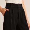 Women Pants Wide Leg Tailored Pants, Wide Leg Trousers for Women(Dark Brown,Large) view 3