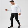 Yuerlian Men's Running Tights with 3 Pockets Cycling Pants Workout Compression Leggings Sports Pants for Men Hiking Jogging view 3