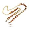 DEARMAMY Leopard Print Earphone Chain Anti-lost Sunglasses Chain Safe and Comfortable Wear for Sports view 1