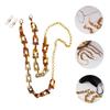 DEARMAMY Leopard Print Earphone Chain Anti-lost Sunglasses Chain Safe and Comfortable Wear for Sports view 4