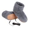 haozaikeji USB Heating Slippers Electric Foot Warmer Heated Boots Slippers Warm House Shoes Slippers for Women Men view 1