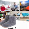 haozaikeji USB Heating Slippers Electric Foot Warmer Heated Boots Slippers Warm House Shoes Slippers for Women Men view 3