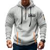 Aztec Mens Pullover,Lightweight Quarter Zip Pullover Men Tactical Cargo Long Sleeve Workout Hoodie Vintage Jacket Winter Sweatshirt(3X-Large,Grey) view 2