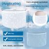 GINTBN Silicone Boot for Stanley 40/30/20 oz Tumbler, Christmas Snowflake Textured Silicone Tumbler Boot Anti-Slip Bottle Bottom Sleeve Cover for 2.8-2.95in Bottom view 3