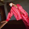 LILTWIST Silk Satin Pajamas Set for Women 2 Piece Floral Pjs Wide Leg Lounge Pants Set Long Sleeve Button down Pj Shirts Set view 2