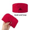 TopTie Custom Chef Hat for Men Women, Breathable Mesh Top Chef Cap with Hook and Loop for Cooking Baking-Red view 3