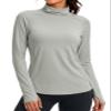 MAGCOMSEN Thermal Tops for Women Turtleneck Fleece Lined Underwear Shirts view 1