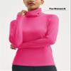 MAGCOMSEN Womens Undershirts Long Sleeve Thermal Shirt Fleece Pullover Athletic Hiking Tops Ski Base Layer Rose Red S view 4