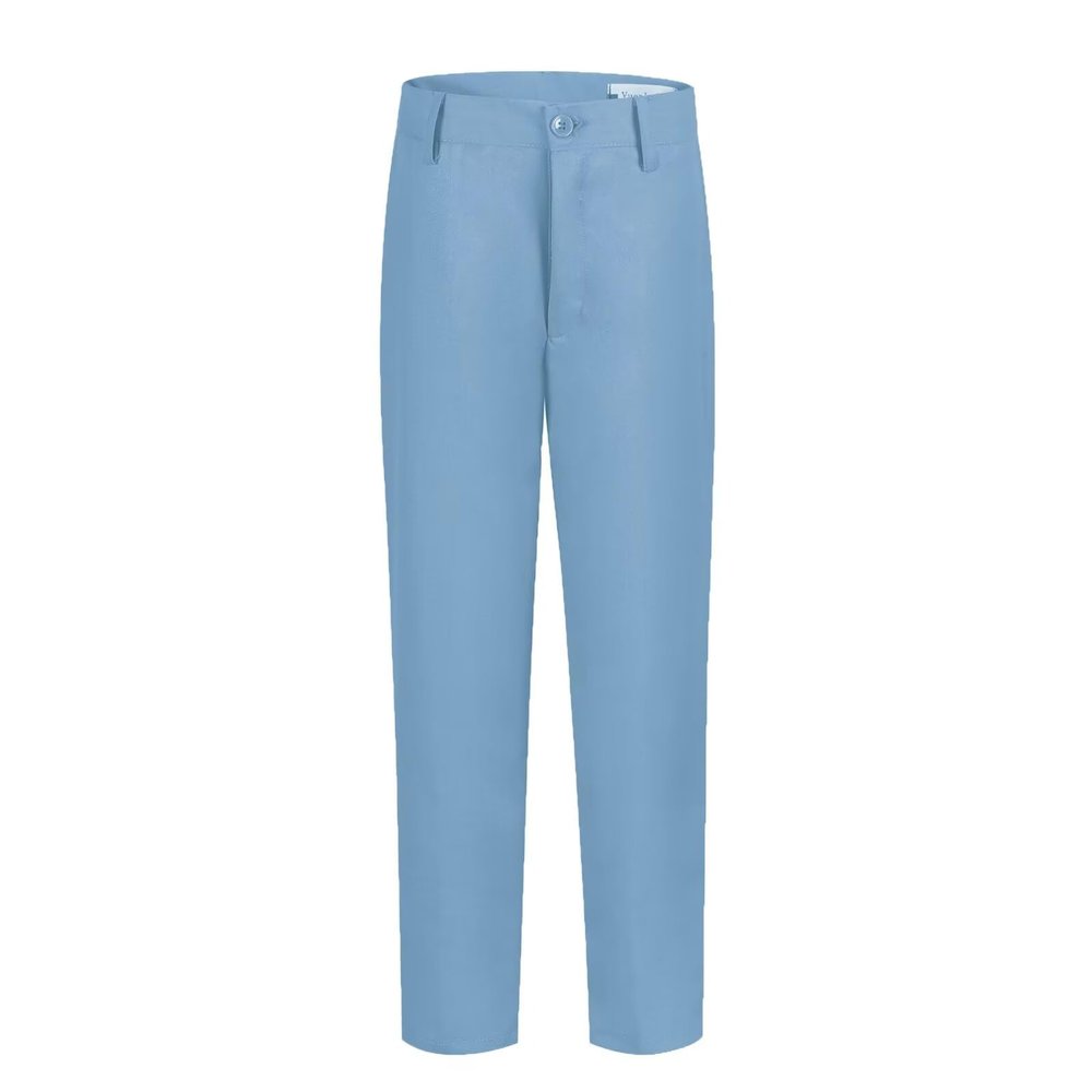 ROZU Boys Dress Pants 3t Formal Slim Fit Boys Pants Flat Front Boys Sky Blue Pants Homecoming School Uniform Pants for Boys Kids Suit Pants Slacks Size 3