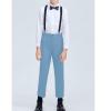 ROZU Boys Dress Pants 3t Formal Slim Fit Boys Pants Flat Front Boys Sky Blue Pants Homecoming School Uniform Pants for Boys Kids Suit Pants Slacks Size 3 view 4
