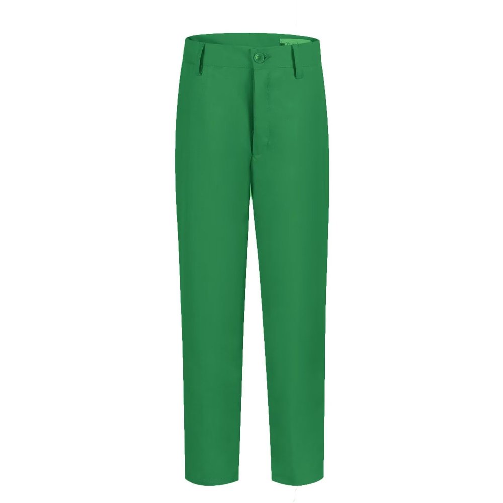 ROZU Green Pants for Boys Flat Front Formal Slim Fit Teen Boys Dress Pants Toddler Kids Pants Belt Loops Homecoming School Boy Green Pants Size 20