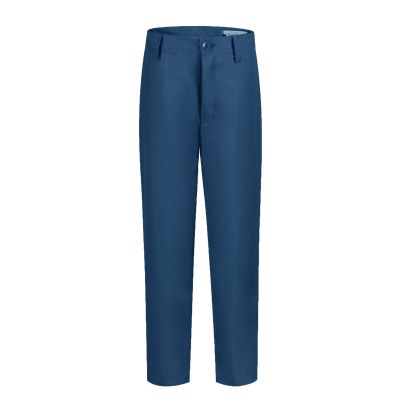 ROZU Boys Retro Blue Pants Flat Front Slim Fit School Uniform Boys Dress Pants Formal Retro Blue Pants for Boys Light Deep Wine Retro Blue Size 4