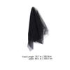 ANDRESLAD Black Tulle Bridal Veil for Wedding Photography Elegant Soft Black Veil Hair Accessory for Brides Cosplay and Special Occasions view 2