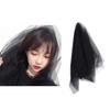 ANDRESLAD Black Tulle Bridal Veil for Wedding Photography Elegant Soft Black Veil Hair Accessory for Brides Cosplay and Special Occasions view 4