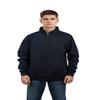 Milltex Unisex Heavyweight Quarter Zip Fleece Jacket, Combed Cotton Blend Pullover with Soft Brushed Interior 935 - Navy view 1