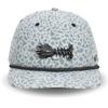 Paramount Outdoors Wooly Bugger Hat 6-Panel Fly Fishing Baseball Cap in Grey with Fish Skin Print Comfort Snap Quick Dry view 1