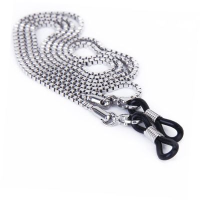 ANDRESLAD Fashionable Stainless Steel Eyeglasses Chain Holder Silver Adjustable Length Lightweight Design for Sunglasses and Spectacles for Everyday Use