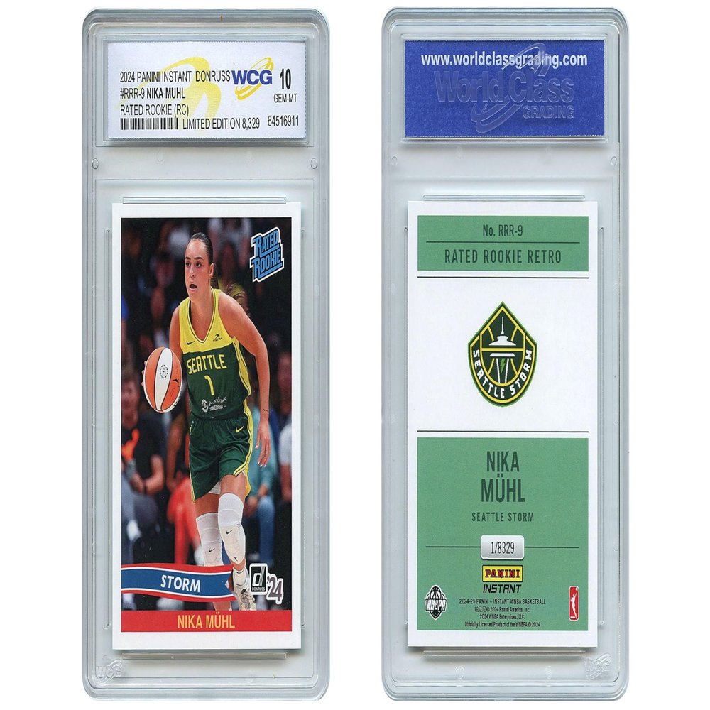 2024 Panini Nika MUHL Donruss Rated Rookie Card #RRR9  Graded GEM-Mint 10