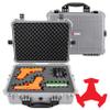 Eylar 20" Large Hard Gun Case Equipped With Ragar Reconfigurable & Reusable XP Crosslinked Foam Insert, Waterproof, Shockproof For Pistols and Handgun Accessories (2 Ragar Layers) (Gray) view 1
