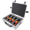 Eylar 20" Large Hard Gun Case Equipped With Ragar Reconfigurable & Reusable XP Crosslinked Foam Insert, Waterproof, Shockproof For Pistols and Handgun Accessories (2 Ragar Layers) (White) view 2