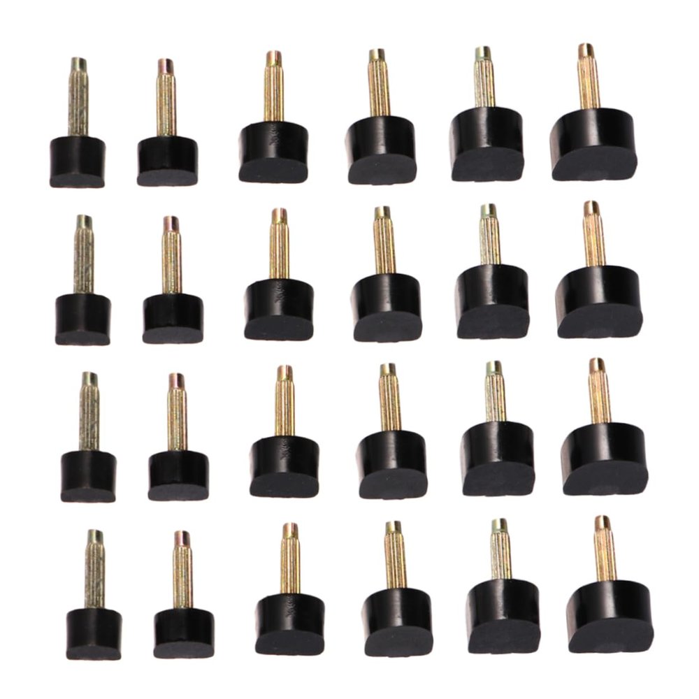 ANDRESLAD 24 Pcs High Heel Replacement Tips, Wearproof TPU Spike Dowels