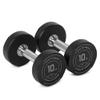 Titan Fitness 10 LB Set Round Urethane Dumbbells, Medium Volcano Knurling, 32mm Grip, Easy-to-Read Weight Indicators, Free Weights for Strength Training view 1