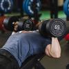 Titan Fitness 10 LB Set Round Urethane Dumbbells, Medium Volcano Knurling, 32mm Grip, Easy-to-Read Weight Indicators, Free Weights for Strength Training view 3