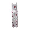 FQZWONG Pajama Sets for Women 2 Piece Outfit Women Sexy Camisole Tops and Baggy Pj Pants Heart Print Two Piece Loungewear Comfy Pajamas My Placed Recently by Me (Red,L) view 3