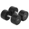 Titan Fitness 95 LB Set Round Urethane Dumbbells, Medium Volcano Knurling, 33mm Grip, Easy-to-Read Weight Indicators, Free Weights for Strength Training view 1