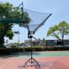 QYQCXGL Adjustable Rotatable Basketball Rebounder Return Machine,Metal Basketball Shot Returner,Basketball Equipment view 1