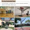 QYQCXGL Adjustable Rotatable Basketball Rebounder Return Machine,Metal Basketball Shot Returner,Basketball Equipment view 2