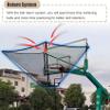 QYQCXGL Adjustable Rotatable Basketball Rebounder Return Machine,Metal Basketball Shot Returner,Basketball Equipment view 4