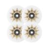 GROWTHLIN Inline Skate Wheels Outdoor Indoor 4 Pack 76mm 90A Roller Skate Wheels with Bearings Replacement Skating Wheels for Speed Skating Skate view 1