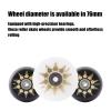 GROWTHLIN Inline Skate Wheels Outdoor Indoor 4 Pack 76mm 90A Roller Skate Wheels with Bearings Replacement Skating Wheels for Speed Skating Skate view 2