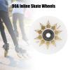 GROWTHLIN Inline Skate Wheels Outdoor Indoor 4 Pack 76mm 90A Roller Skate Wheels with Bearings Replacement Skating Wheels for Speed Skating Skate view 3