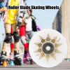 GROWTHLIN Inline Skate Wheels Outdoor Indoor 4 Pack 76mm 90A Roller Skate Wheels with Bearings Replacement Skating Wheels for Speed Skating Skate view 4