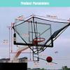 QYQCXGL Automatic Basketball Hoop Return, Metal 180 Rotating Basketball Shooting Machine Ball Rebounder for Traditional Pole-1 view 2