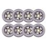GROWTHLIN Inline Skate Wheels Outdoor Indoor 8 Pack 76mm 82A Inline Roller Hockey Wheels with Bearing Roller Skate Wheels Suitable for Skates and Roller Skates