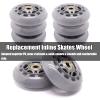 GROWTHLIN Inline Skate Wheels Outdoor Indoor 8 Pack 76mm 82A Inline Roller Hockey Wheels with Bearing Roller Skate Wheels Suitable for Skates and Roller Skates view 3