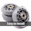 GROWTHLIN Inline Skate Wheels Outdoor Indoor 8 Pack 76mm 82A Inline Roller Hockey Wheels with Bearing Roller Skate Wheels Suitable for Skates and Roller Skates view 4