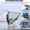 Metal Basketball Return Attachment, Portable and Easy Setup, Hanging Basketball Rebounder Net Return, Indoor Outdoor Basketball Equipment view 4